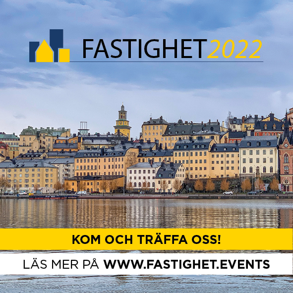 Plakat Kom och Träffa oss för www.fastighet.events