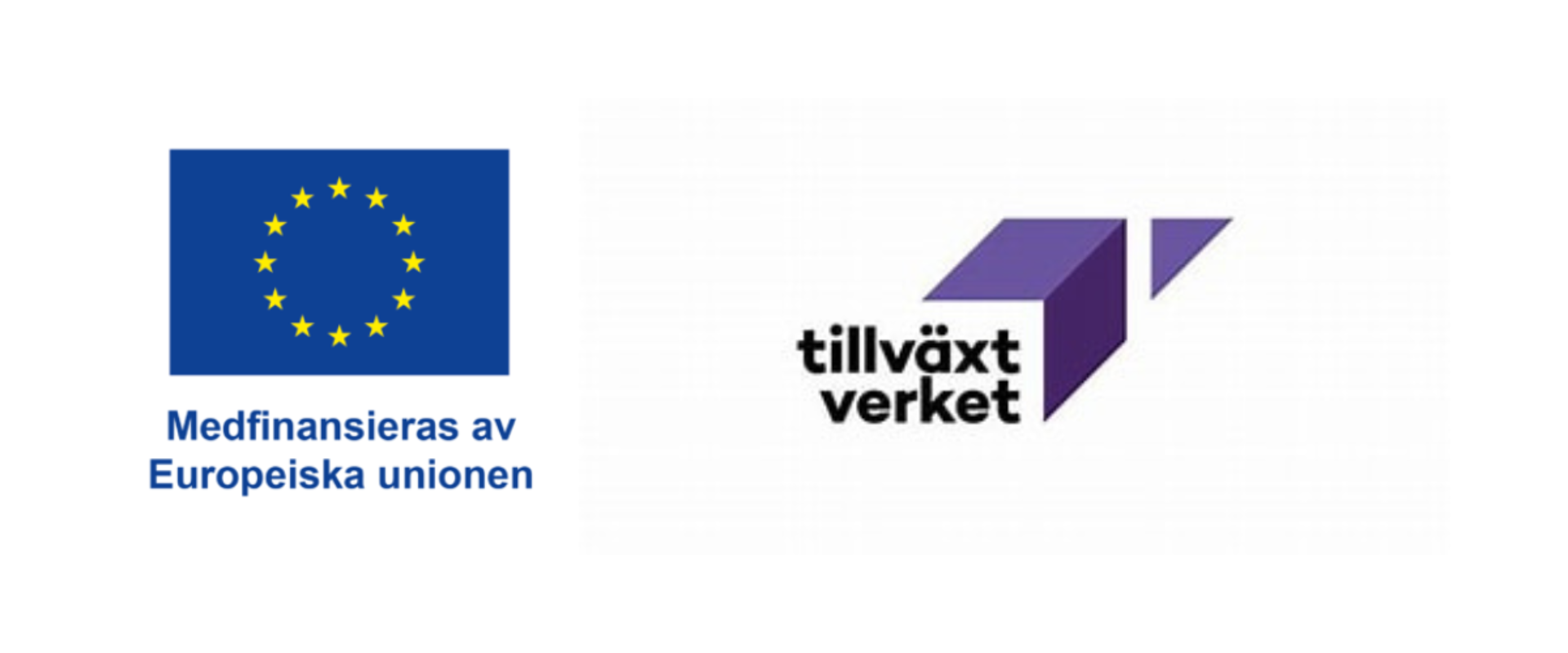 Logotyper från EU och tillväxtverket