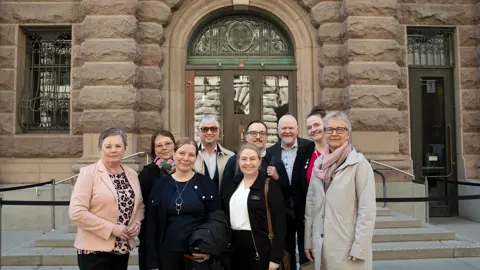Representanter från Akademi Norrs medlemskommuner och Lapplands Kommunalförbund vid ett gemensamt besök i Stockholm. Tillsammans arbetar kommunerna för att stärka tillgången till utbildning och kompetensutveckling i hela landet.